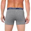imageNautica mens 4 Pack Heather Stretch Boxer BriefsBlackCharcoalHeather GreyAtlantis Heather