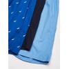 imageNautica mens Cotton Woven 3 Pack BoxerPeacoatDellarobbiaSailssea Cobalt