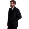 imageNautica mens Peacoat Wool Blend Double Breasted Winter CoatBlack