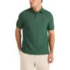 imageNautica Mens Sustainably Crafted Classic Fit Deck PoloHunter Green