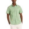 imageNautica Mens Sustainably Crafted Plaid ShortSleeve ShirtFair Green