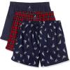 Peacoat/Winter Plaid-red/Holiday Sailboats-peacoat
