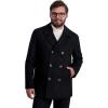 imageNautica mens Peacoat Wool Blend Double Breasted Winter CoatBlack