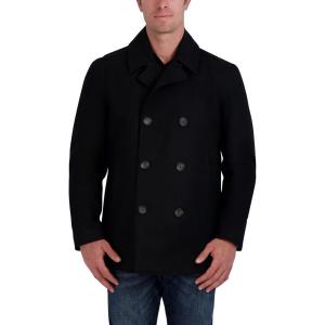 imageNautica Mens Classic Double Breasted PeacoatCaviar