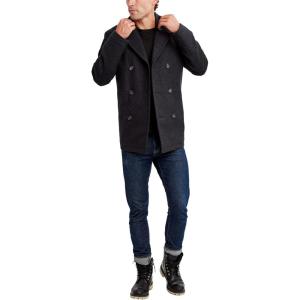 imageNautica Mens Classic Double Breasted PeacoatCharcoal Gry
