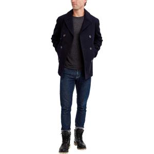 imageNautica Mens Classic Double Breasted PeacoatDeep Sea
