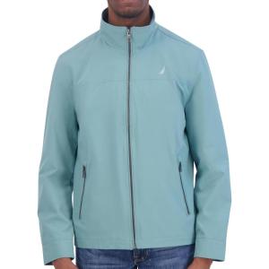 imageNautica Mens Lightweight Windbreaker Stretch Athletic Outdoor Full Zip Bomber Golf JacketArctic Arctic