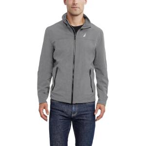 imageNautica Mens Lightweight Windbreaker Stretch Athletic Outdoor Full Zip Bomber Golf JacketCloud Grey