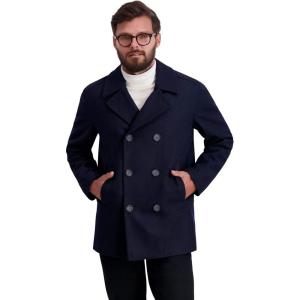 imageNautica mens Peacoat Wool Blend Double Breasted Winter CoatDark Navy