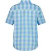 imageNautica Boys Short Sleeve Woven ButtonDown Shirt Light Weight ampamp BreathableSpring Check Azure