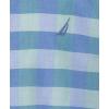imageNautica Boys Short Sleeve Woven ButtonDown Shirt Light Weight ampamp BreathableSpring Check Blue Tint