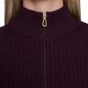 imageNautica Womens 14 Zip Mockneck Cable SweaterAubergine