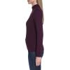 imageNautica Womens 14 Zip Mockneck Cable SweaterAubergine