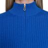 imageNautica Womens 14 Zip Mockneck Cable SweaterCerulean