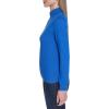 imageNautica Womens 14 Zip Mockneck Cable SweaterCerulean