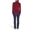 imageNautica Womens 14 Zip Mockneck Cable SweaterDeep Rouge