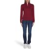 imageNautica Womens 14 Zip Mockneck Cable SweaterDeep Rouge