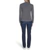 imageNautica Womens 14 Zip Mockneck Cable SweaterFog Heather