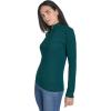 imageNautica Womens 14 Zip Mockneck Cable SweaterForest