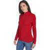 imageNautica Womens 14 Zip Mockneck Cable SweaterHaute Red