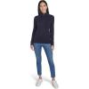 imageNautica Womens 14 Zip Mockneck Cable SweaterNight Sky