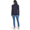 imageNautica Womens 14 Zip Mockneck Cable SweaterNight Sky
