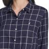 imageNautica Womens Button Front Long Sleeve Roll Tab ShirtNight Sky Multi