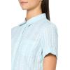 imageNautica Womens Button Front Short Sleeve Camp ShirtPorcelain BlueBright White