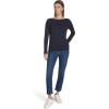imageNautica Womens Long Sleeve Cable Boatneck SweaterNight Sky