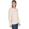 imageNautica Womens Long Sleeve Cable Boatneck SweaterWhite Swan