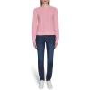 imageNautica Womens Long Sleeve Cable Crewneck SweaterBridal Rose