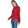 imageNautica Womens Long Sleeve Cable Crewneck SweaterHaute Red