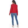 imageNautica Womens Long Sleeve Cable Crewneck SweaterHaute Red