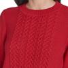 imageNautica Womens Long Sleeve Cable Crewneck SweaterHaute Red