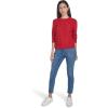 imageNautica Womens Long Sleeve Cable Crewneck SweaterHaute Red