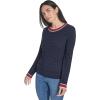 imageNautica Womens Long Sleeve Cable Crewneck SweaterNight Sky Multi