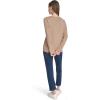 imageNautica Womens Long Sleeve Cable VNeck SweaterCamel