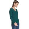 imageNautica Womens Long Sleeve Cable VNeck SweaterForest