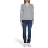 imageNautica Womens Long Sleeve Cable VNeck SweaterMist Heather