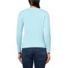 imageNautica Womens Long Sleeve Cable VNeck SweaterPorcelain Blue