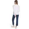 imageNautica Womens Long Sleeve Solid Scoop Neck Cotton TShirtBright White