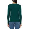 imageNautica Womens Long Sleeve Solid Scoop Neck Cotton TShirtForest
