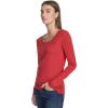 imageNautica Womens Long Sleeve Solid Scoop Neck Cotton TShirtSamba