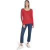 imageNautica Womens Long Sleeve Solid Scoop Neck Cotton TShirtSamba