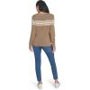 imageNautica Womens Mariner Stripe Pullover Boatneck Long SleeveCamel Multi