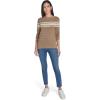 imageNautica Womens Mariner Stripe Pullover Boatneck Long SleeveCamel Multi