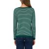 imageNautica Womens Mariner Stripe Pullover Boatneck Long SleeveForest Multi