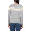 imageNautica Womens Mariner Stripe Pullover Boatneck Long SleeveHeather Mist Multi
