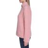 imageNautica Womens Mockneck Fleece Sweater PulloverBridal Rose