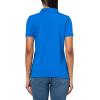 imageNautica Womens Short Sleeve Button Placket PoloCerulean